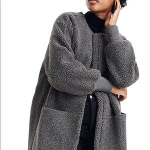 Madewell Bonded Sherpa Cocoon Coat